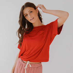 Relaxed Tee, Red