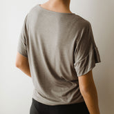 Relaxed Tee, Stone Chambray