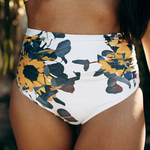 Sunflower Ruched High-Waisted Bottoms