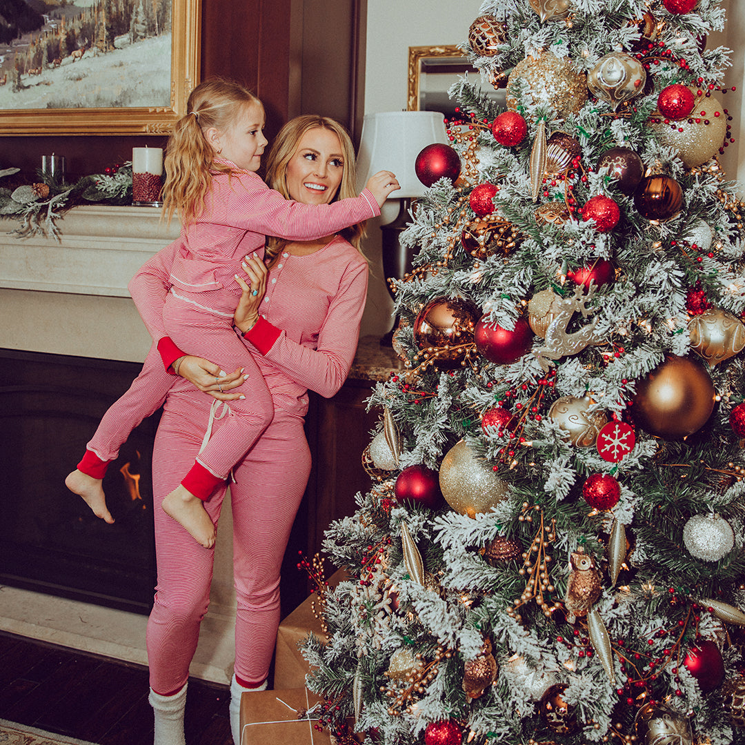 Candy Stripe Christmas Leggings