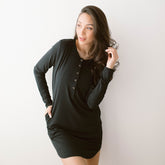 Serenity PJ Dress, Black