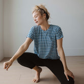 Basic Tee, Blue Venice Stripe