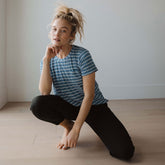 Basic Tee, Blue Venice Stripe