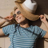 Basic Tee, Blue Venice Stripe