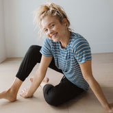 Basic Tee, Blue Venice Stripe