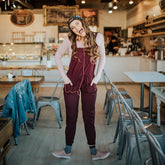 Wine Classic Overall Jumpsuit