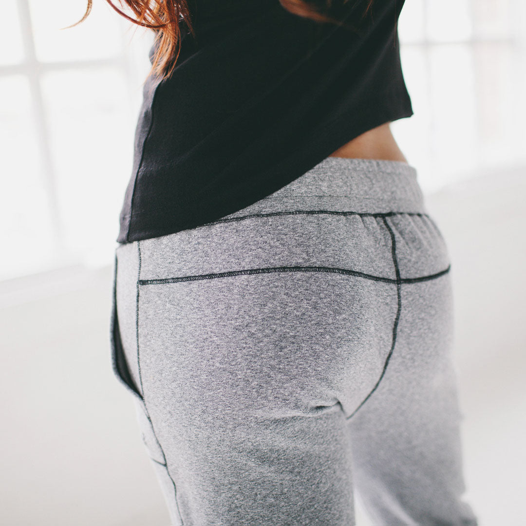 Ambiance Womens Juniors Slim-Fit Soft Jogger Sweatpants (Charcoal Gray,  Medium)