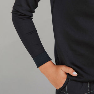 Mini Black Neo Crop Sweatshirt