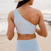 Breezy Stripe Icon Swim Crop