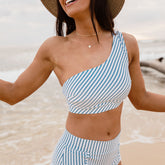 Breezy Stripe Icon Swim Crop