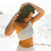 Breezy Stripe Icon Swim Crop