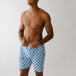 Wind and Sea Shorts, Blue Checkers