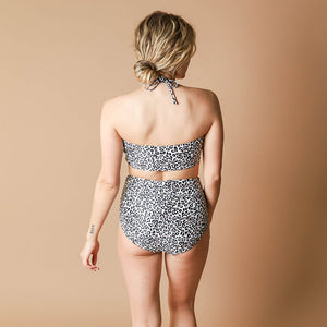Cheetah Ruched High-Waisted Bottoms