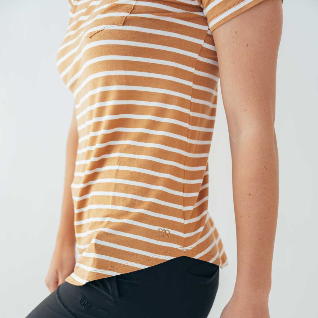 True Fit Perfect Pocket Tee in Ivory