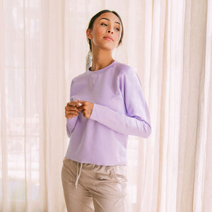 Lilac Neo Crop Sweatshirt