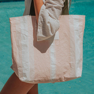 Aloha Linen Stripe Day Tripper Tote Bag