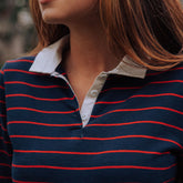 Navy Striped Rugby