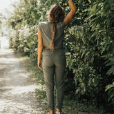 Jumpsuit in Sage for Women