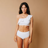 Sandy Stripe High-Waisted Bottoms