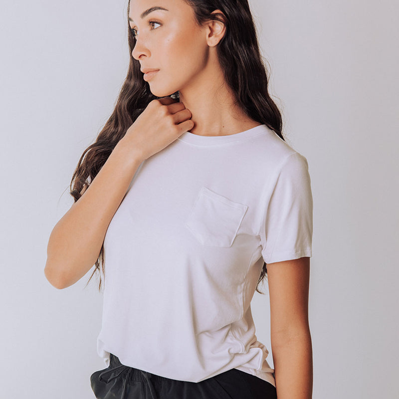 Basic Tee, Bamboo White - Albion